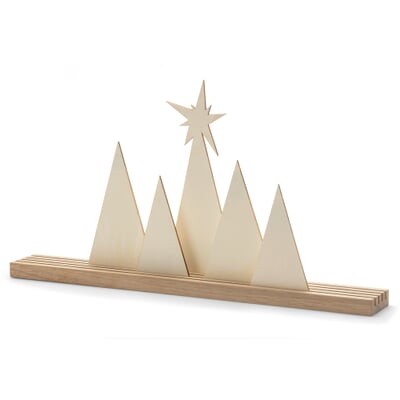 Holz-Motiv für Dekorationsleiste, Weihnachten