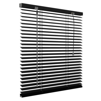 GAMMA aluminum jaloezie 25 mm mat zwart (kleurnr. 320) 120x250 cm (bxh)
