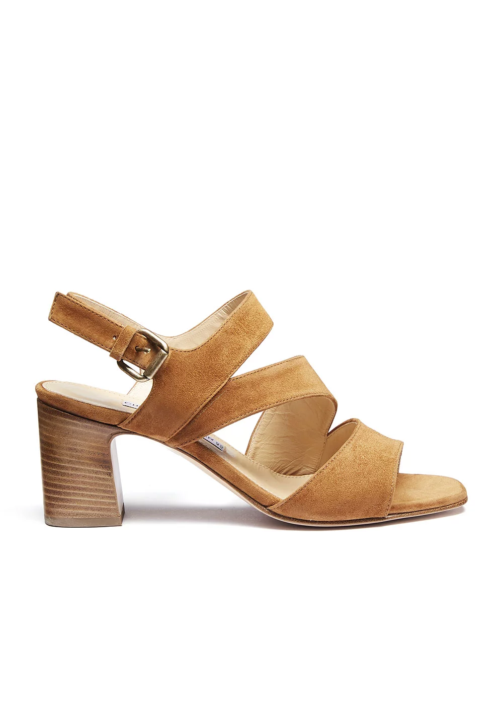 SANDALE LASSON VELOURS CAMEL