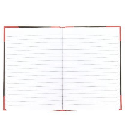 Bantex Notesbog - Linieret - A5 - Sort/R?d