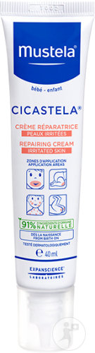 Mustela Bébé-Enfant Cicastela Crème Réparatrice Peaux Irritées Tube Canule 40ml