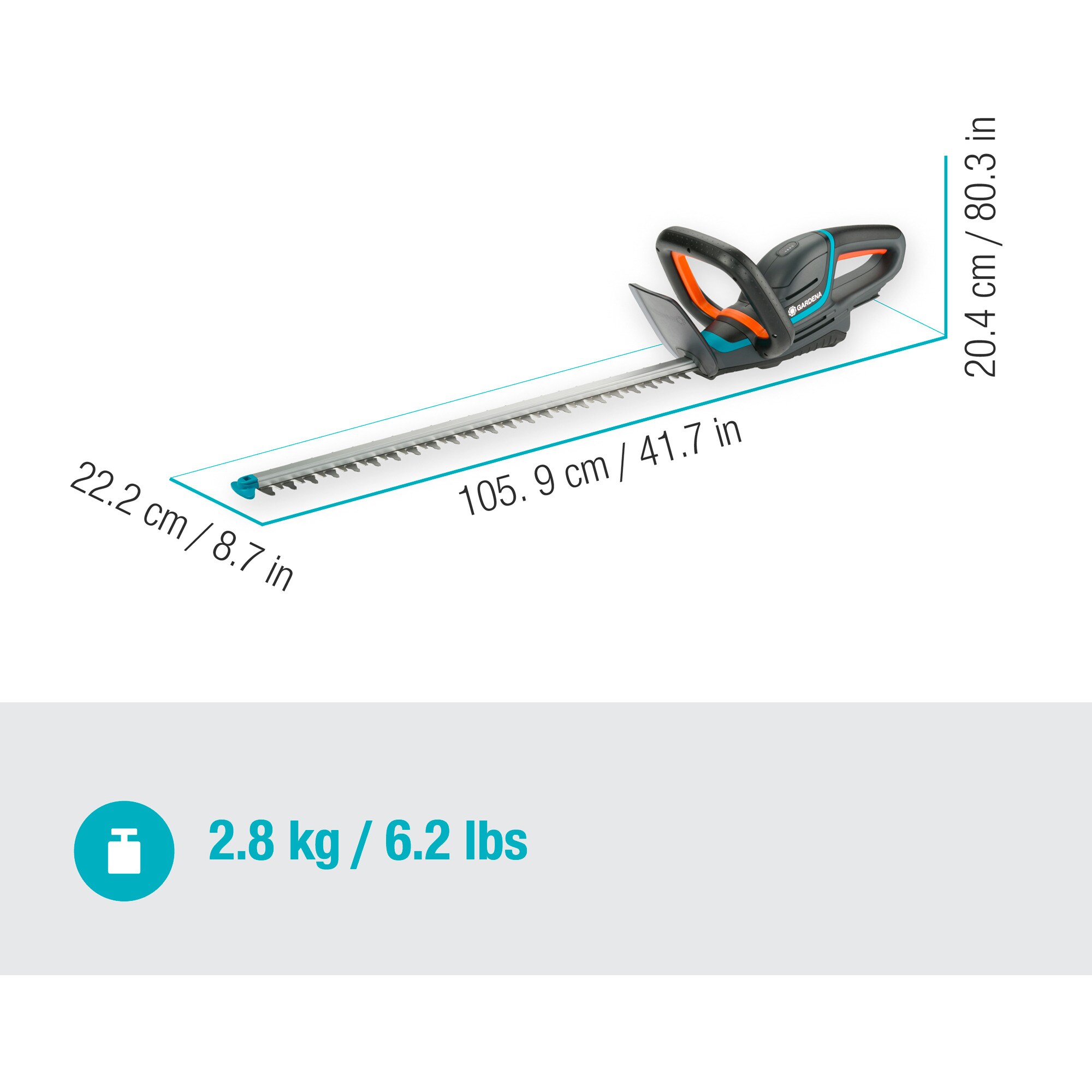 GARDENA Heckenschere Akku-Heckenschere ComfortCut 60/18V P4A solo