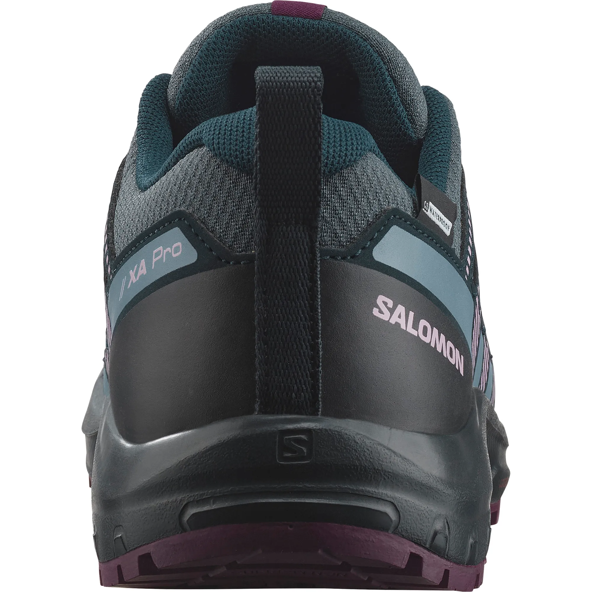 Salomon Juniors' XA Pro V8 ClimaSalomon Waterproof Neptune/Carbon/Plum Caspia