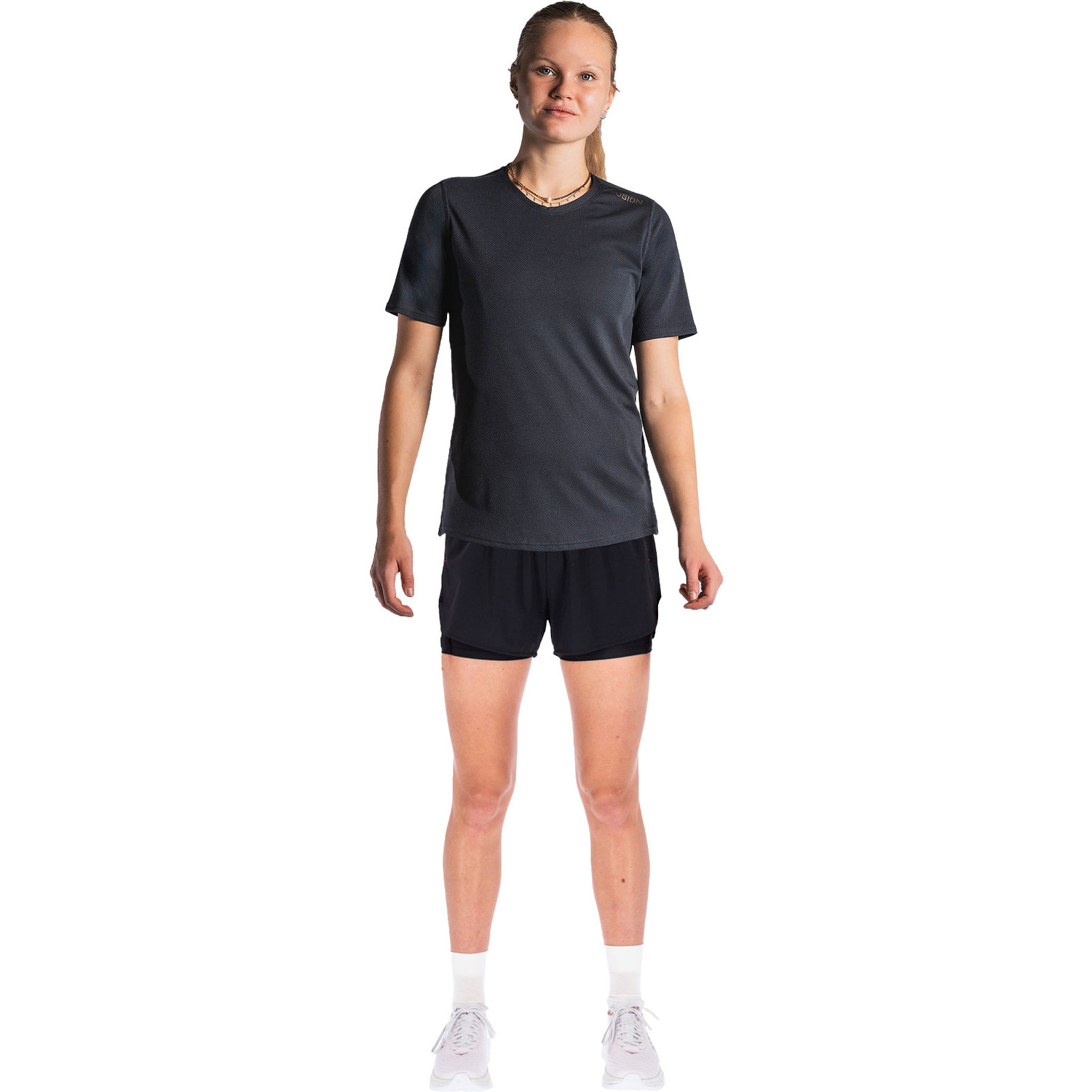 Fusion Run Shirt 2in1 Short Set Dames