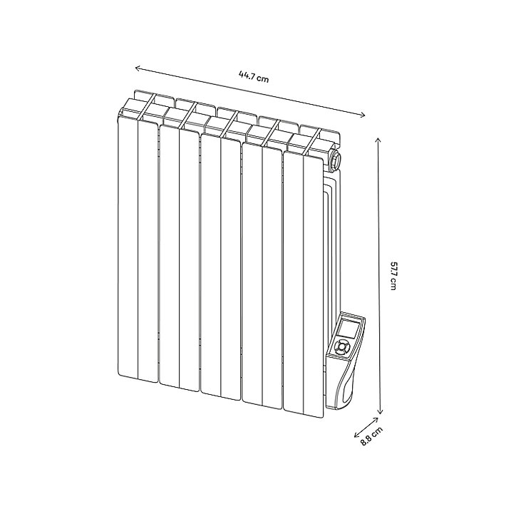 Radiateur électrique à inertie fluide Firenze 2 1000W