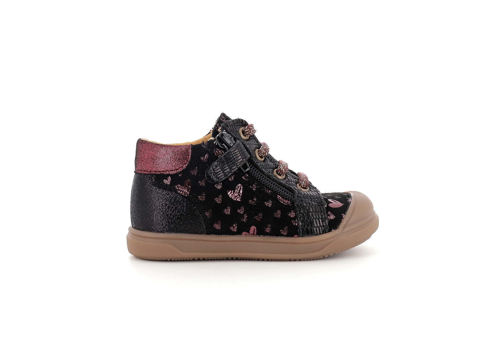 Bopy-ROZITAL Cuir Noir Bordeaux