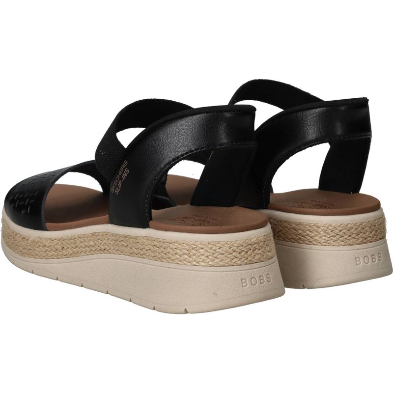 Skechers Slip-Ins: Bobs Sun Ray Sandalen Zwart Dames