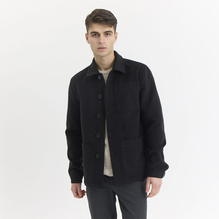 By Garment Makers Rasmus Wool Jacket Jet black