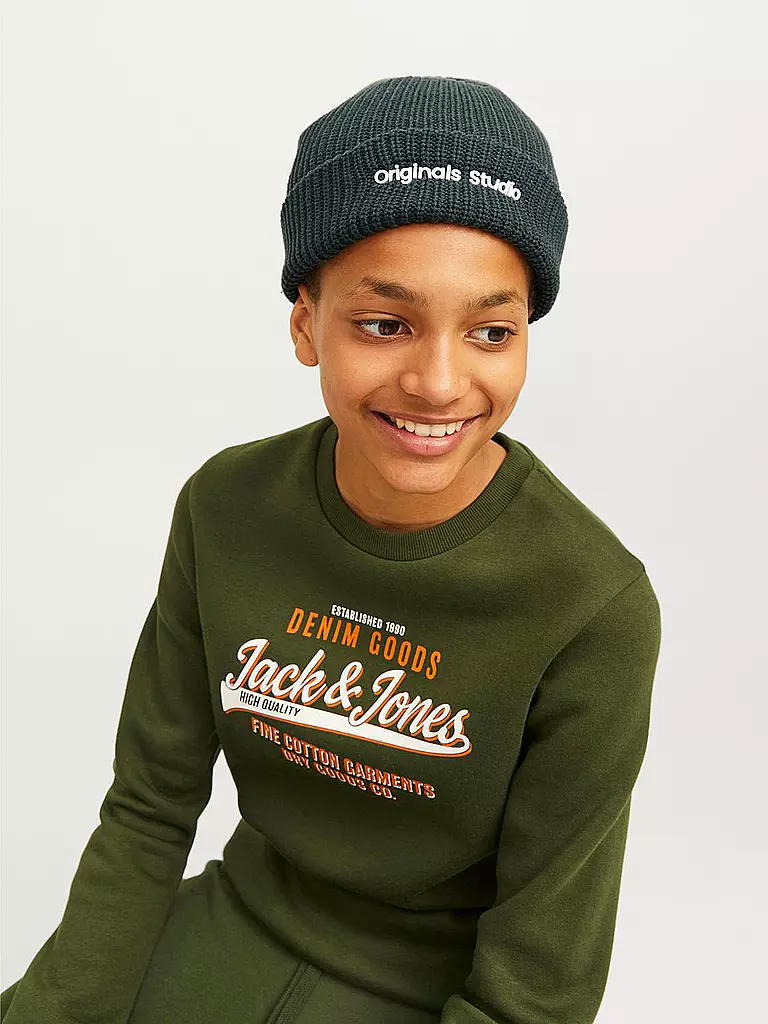 JACK & JONES Jungen Mütze - Haube JACVESTERBRO dunkelgrün