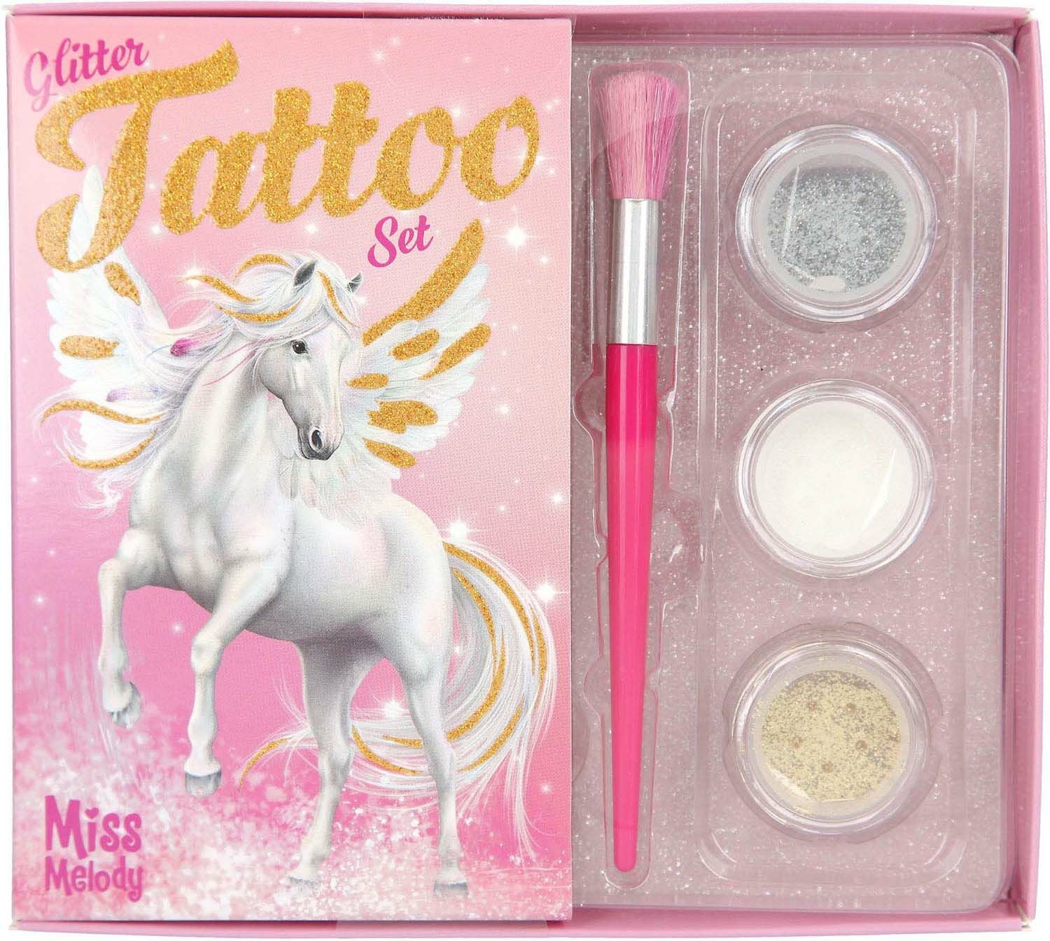 Miss Melody Glitter Tatoveringssett