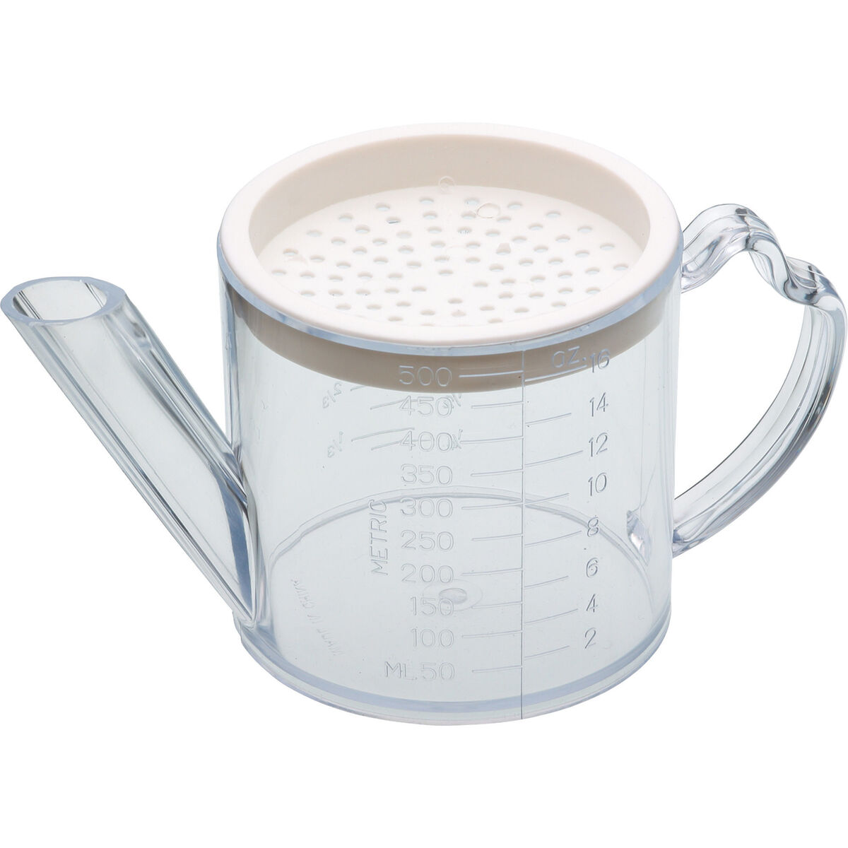 Fettseparator 500 ml Gjennomsiktig plast