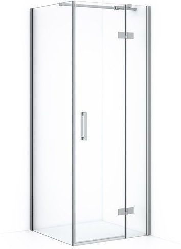 Diamond - Douchecabine - Chroom - 80x80 cm - Draaideur - Vierkant - 200 cm Hoog - 8 mm Veiligheidsglas