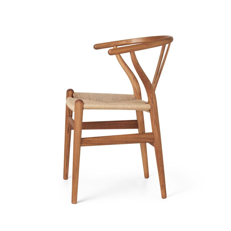 Carl Hansen & Son CH24 Wishbone stoel Natural Paper Cord geolied teak