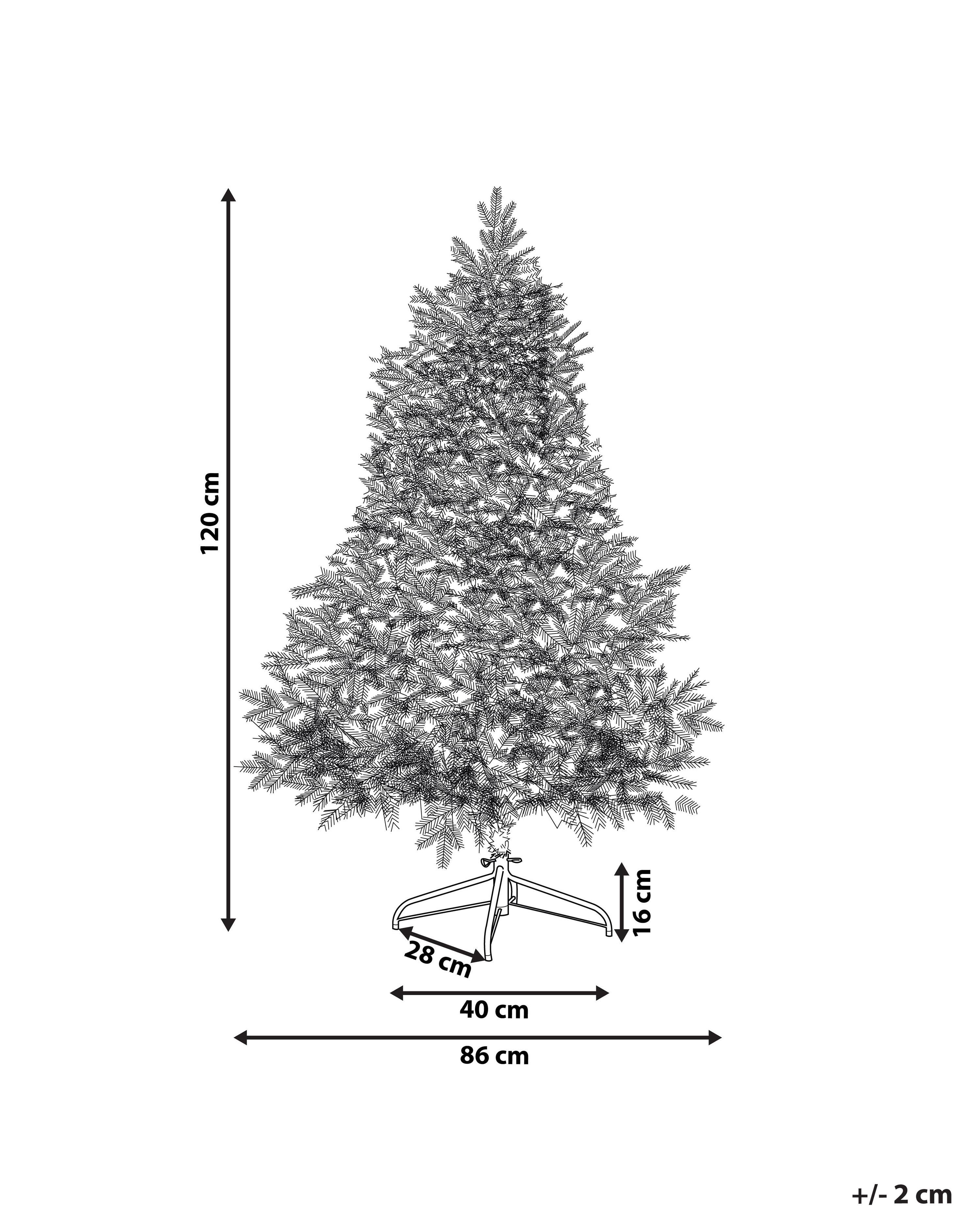 Kerstboom met verlichting LED TATLOW 120 cm Groen