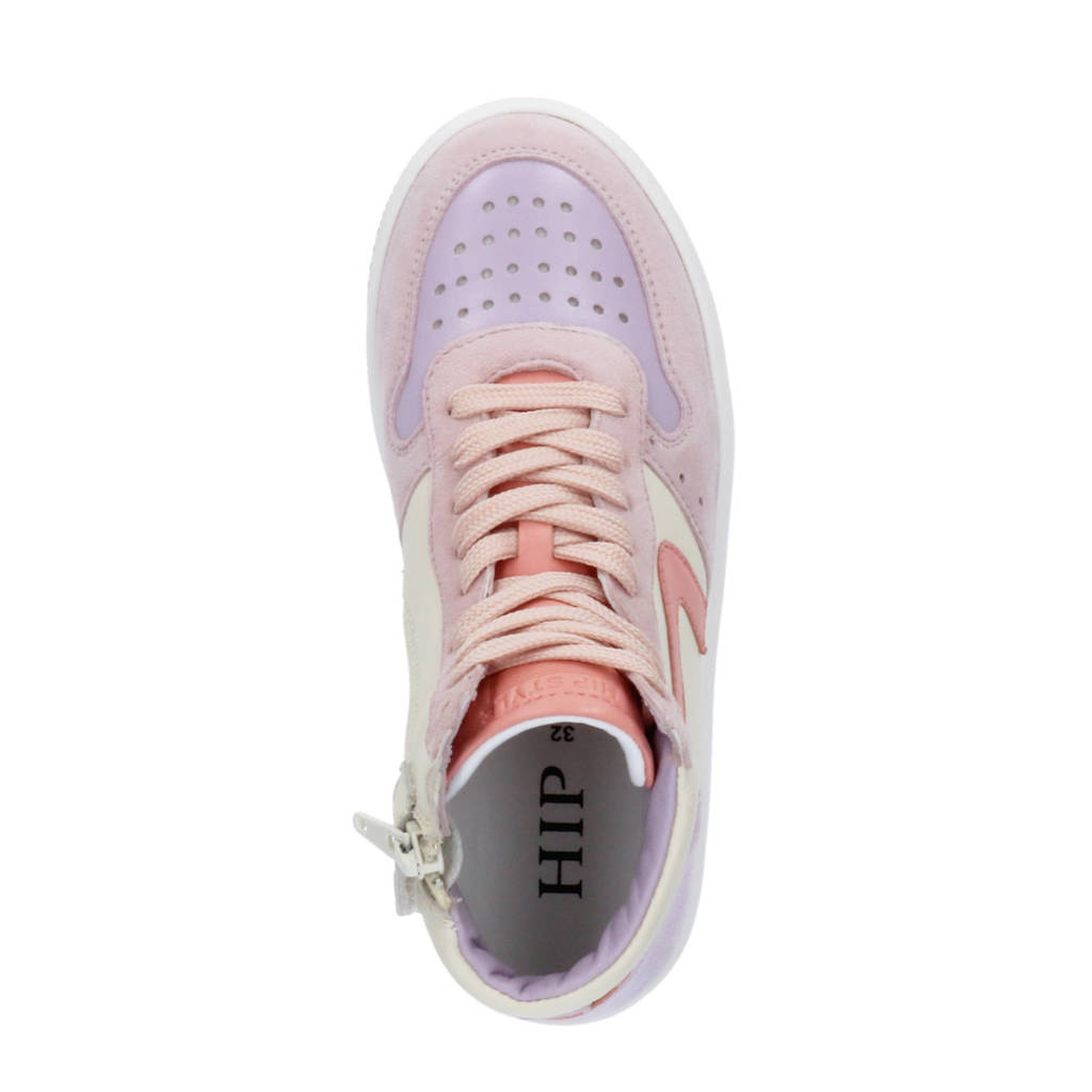 Hip H1301leren sneakers roze