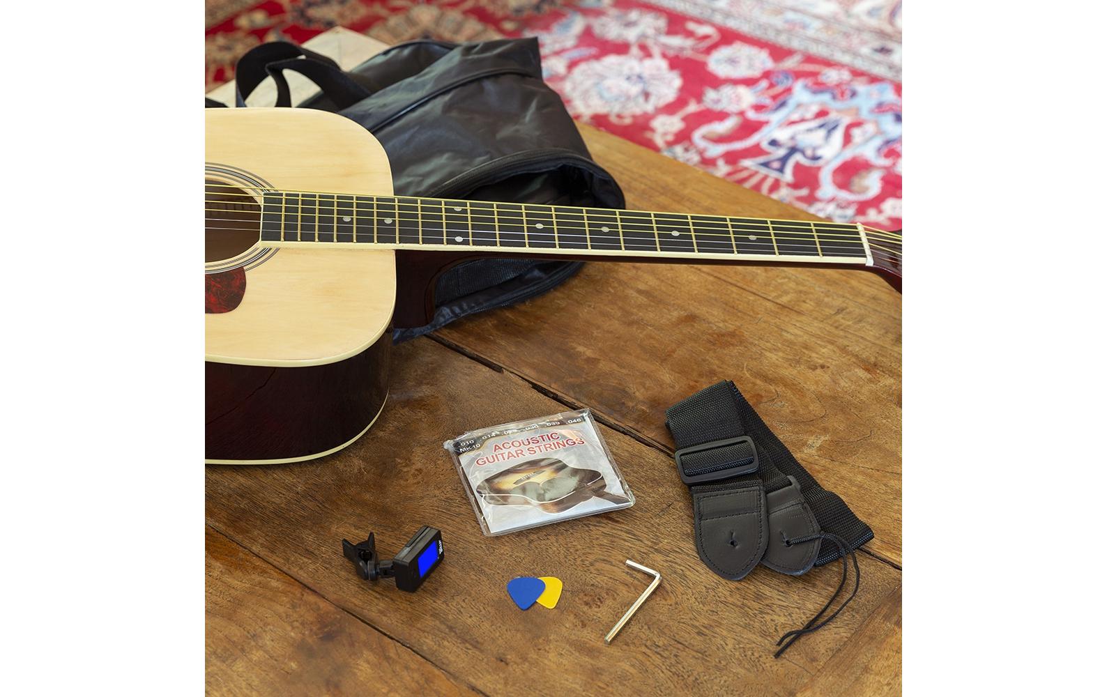Westerngitarre SoloJam Kit Natur<br>Westerngitarre mit Zubehör