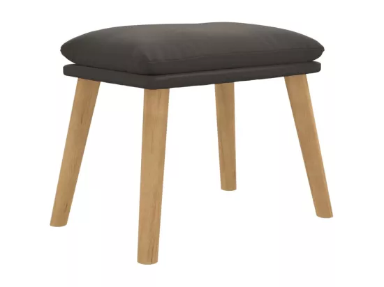 Repose-pied Gris foncé 45x29,5x35 cm Velours