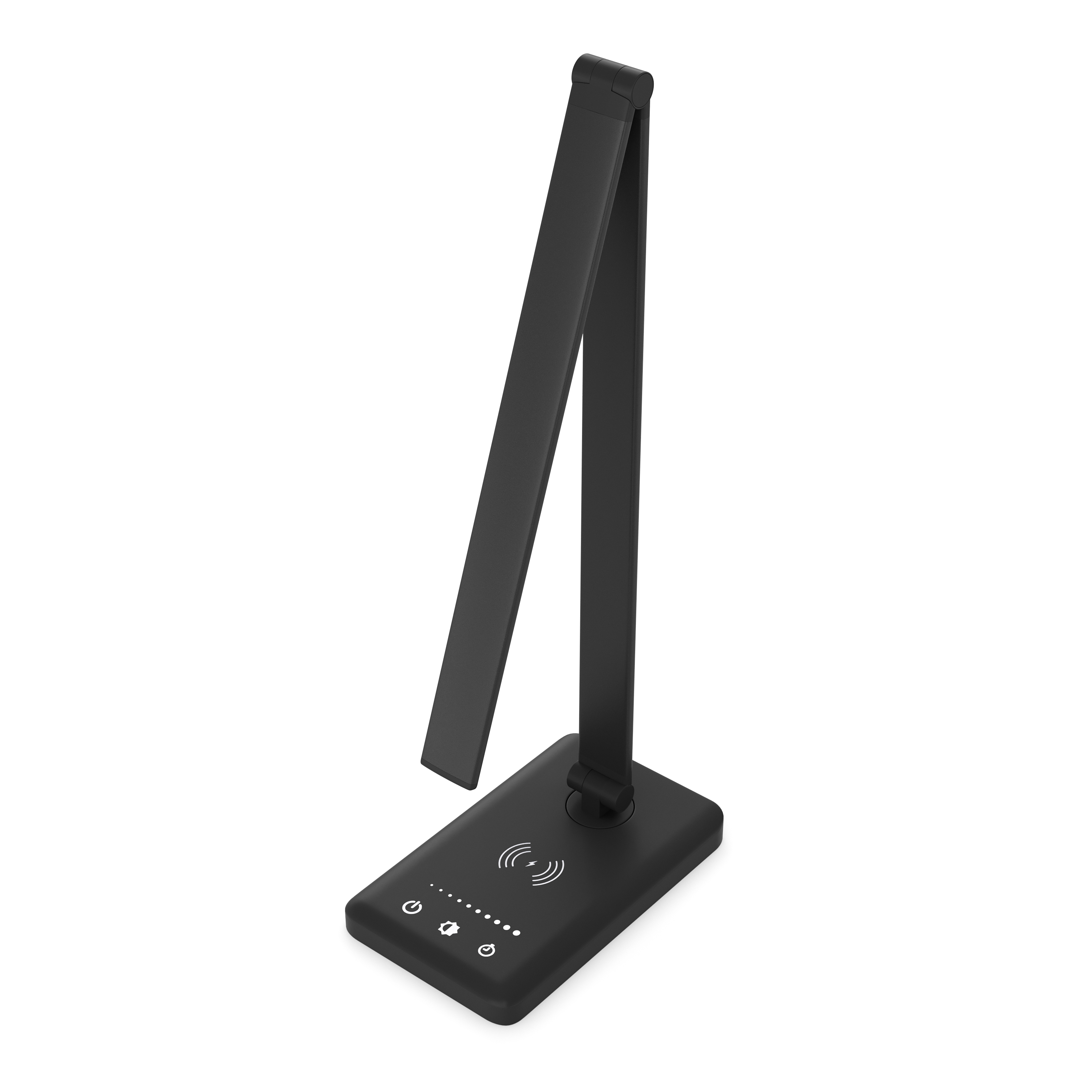LED Tischlampe LUX mit Wireless Charger schwarz