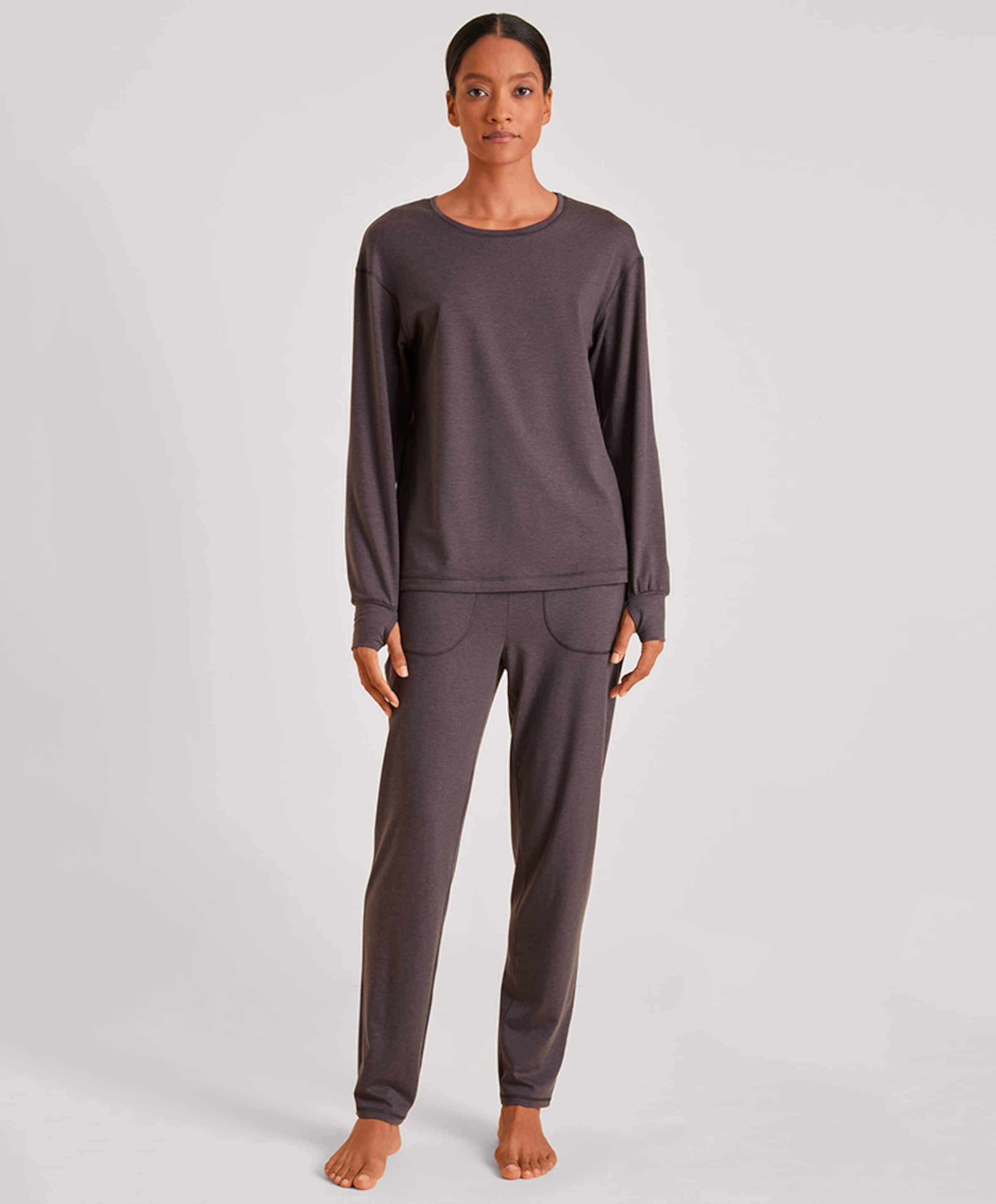 Calida Dames pyjamatop bordeaux