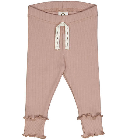 M?Slå leggings - Cozy Me Rib - Rose Wood