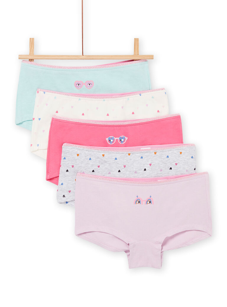 5 culottes à imprimé et motif fantaisie