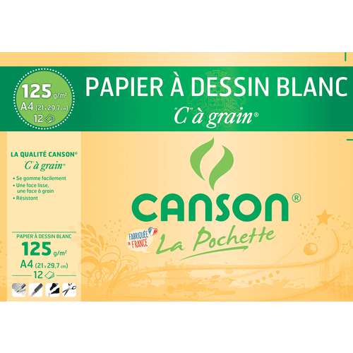 CANSON® „C“ à grain Zeichenpapier weiß