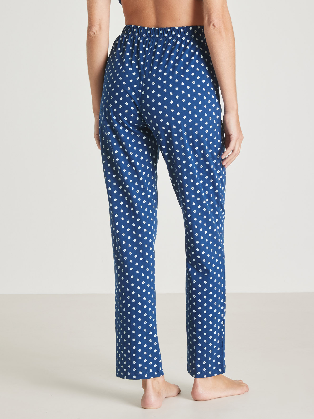 Pantalon de pyjama en maille pur coton
