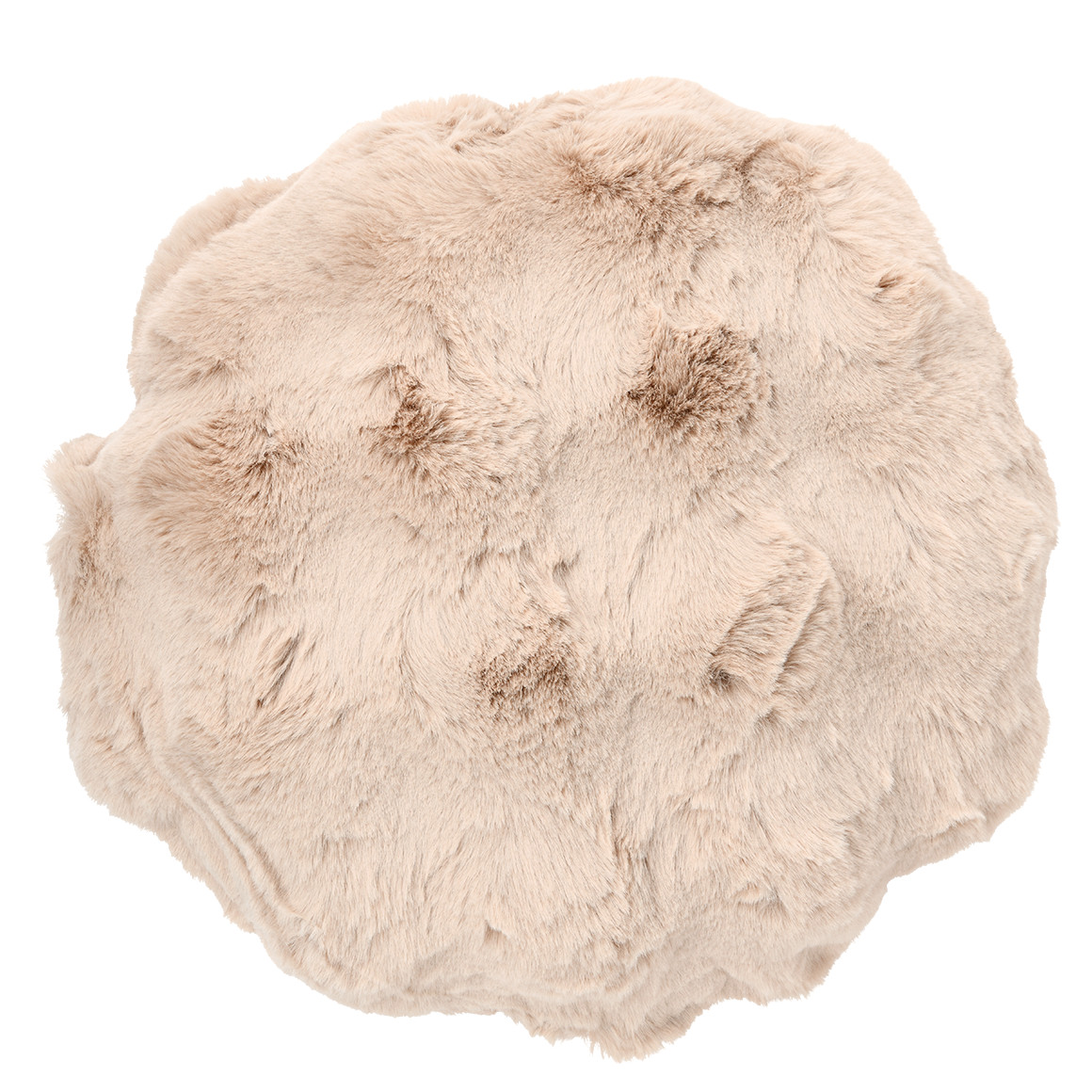 My Home Fellkissen mit langem Flor hellbeige