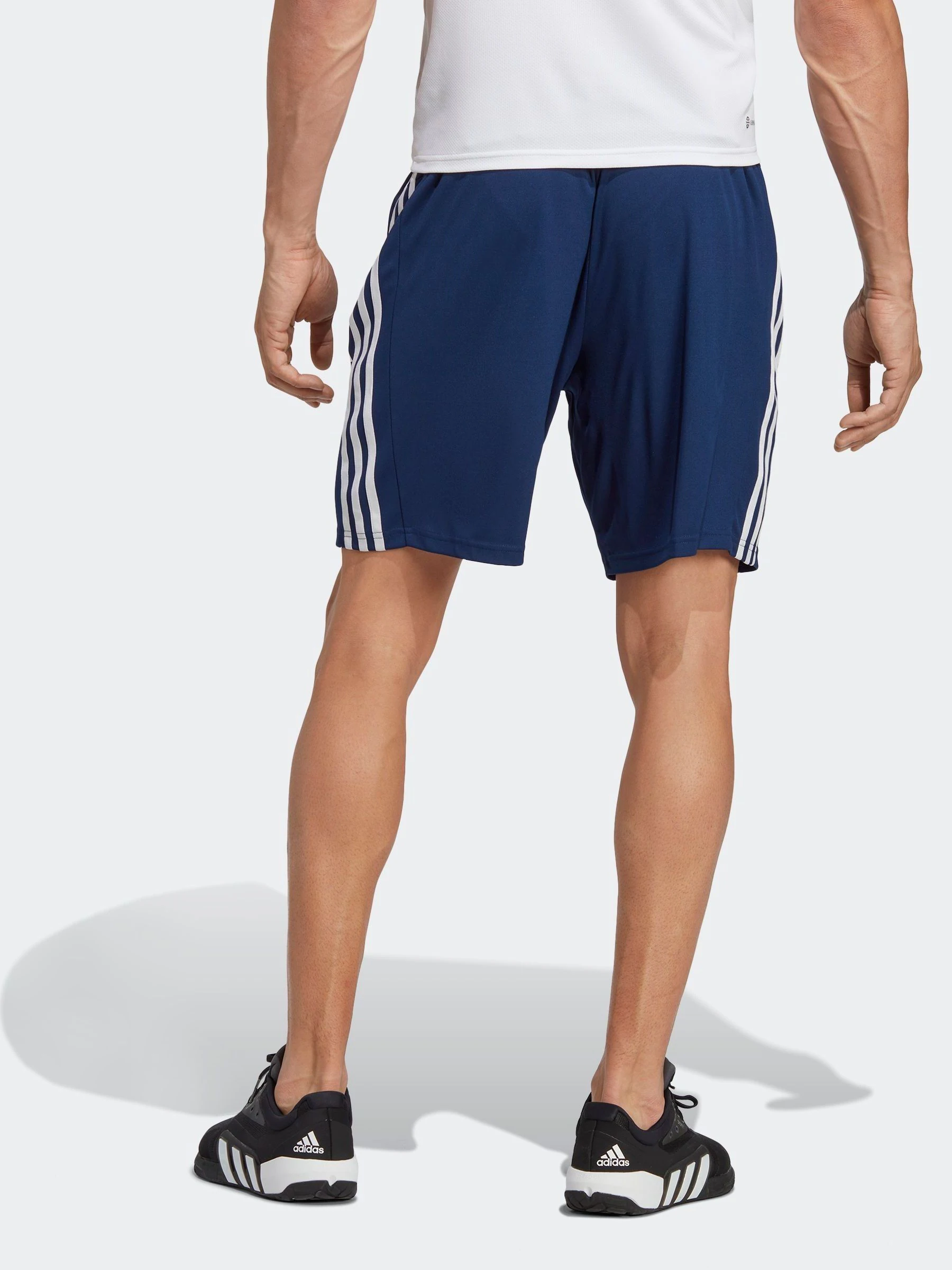 Blauw - adidas Train Essentials short met 3strepen