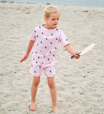Petit Crabe Badeshirt - Luna - UV50+ - Rose Boot