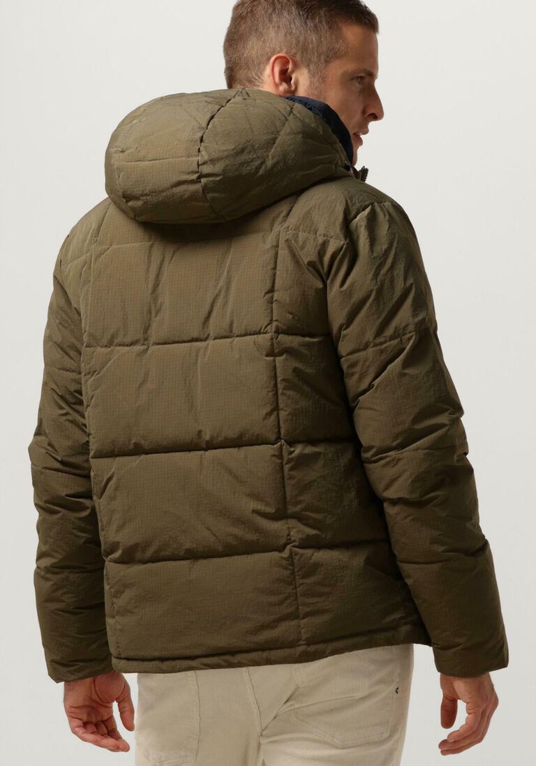 SCOTCH & SODA khaki scotch & soda gewatteerde jas hooded puffa jacket