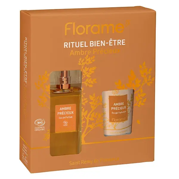 Conjunto de Presente para Ritual de Bem-Estar Florame Precious Amber