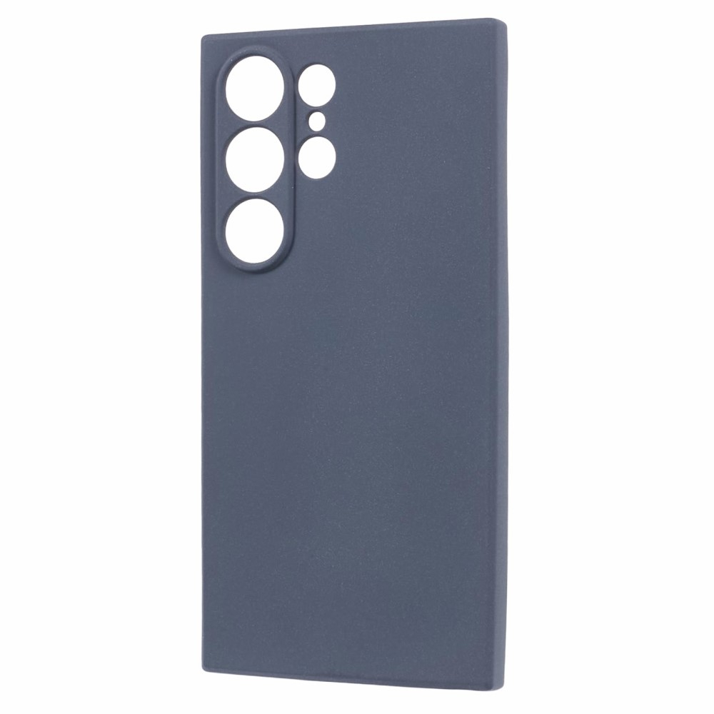Samsung Galaxy S24 Ultra Gummi Case Hülle mit Kameraschutz - Blaugrau