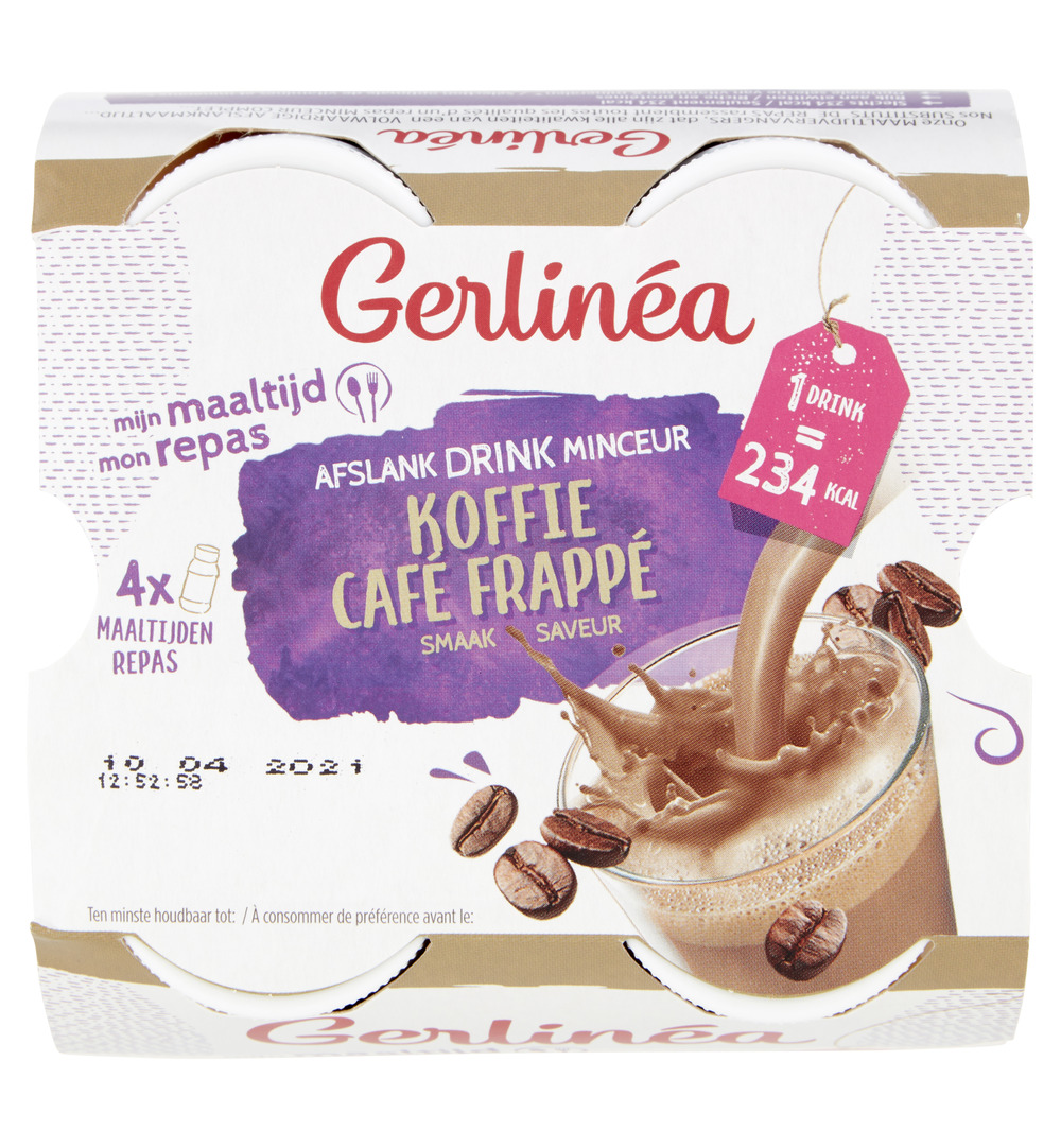 Gerlinéa Afslank Drinkmaaltijd Koffie smaak 4-pack (4 x 236 ml)