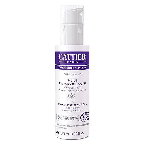 Óleo de limpeza e demaquilante Cattier, Divine Purity Organic, 100ml