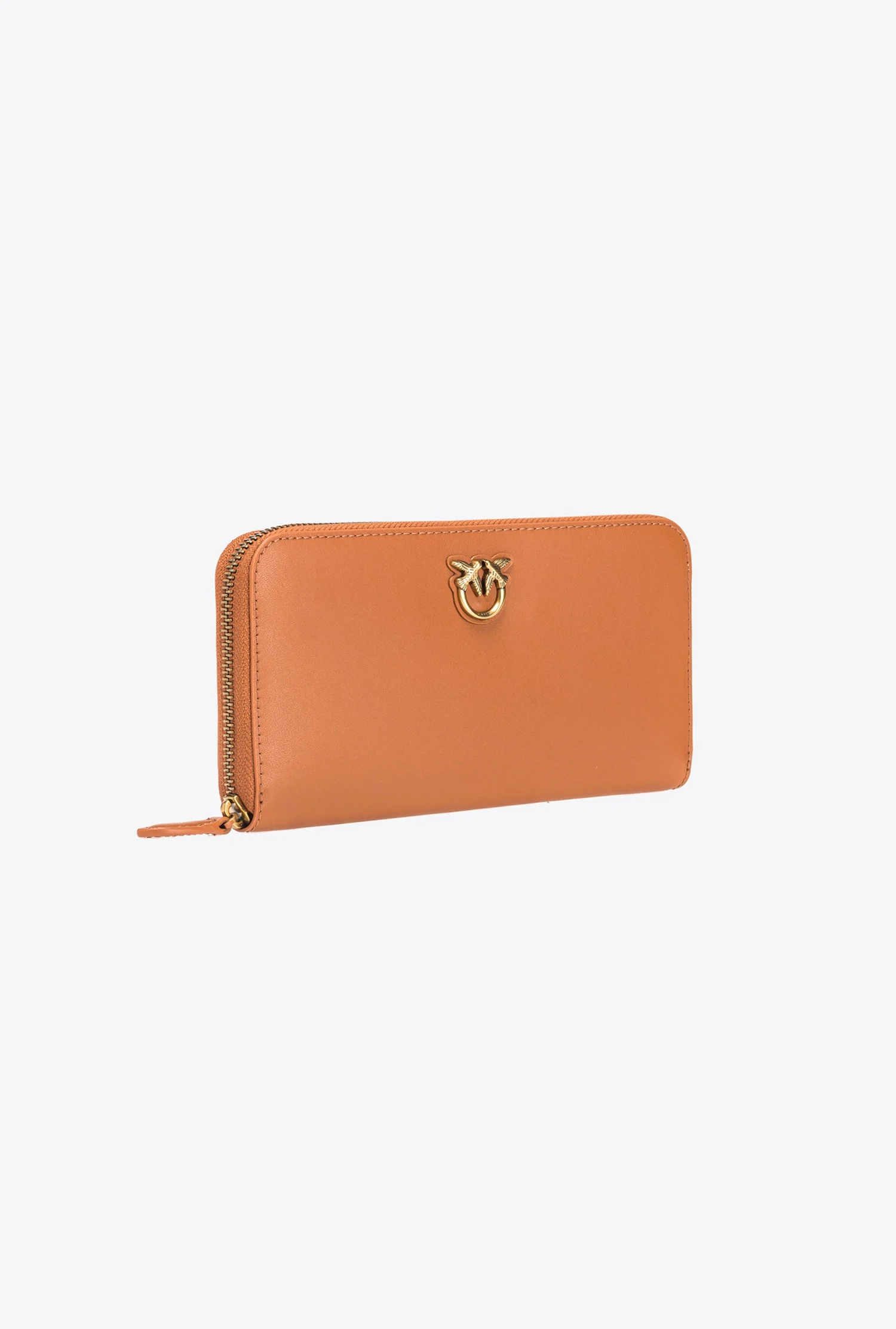 Portefeuille à contour zippé | Marron