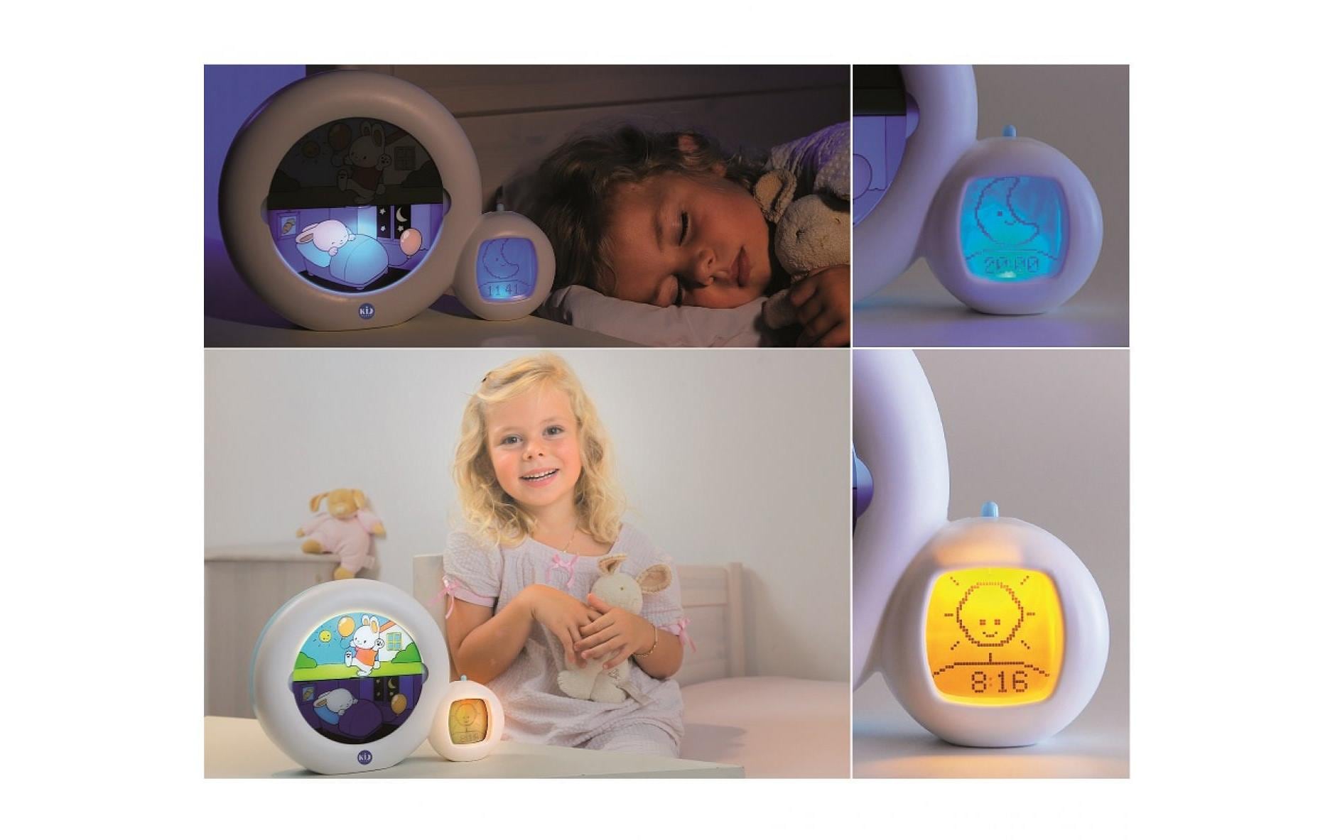 Wecker KidSleepWecker, Kid'Sleep, Moon weiss/blau