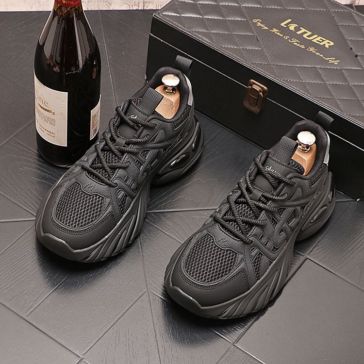 Mr Ozera - Platform Panel Mesh Sneakers