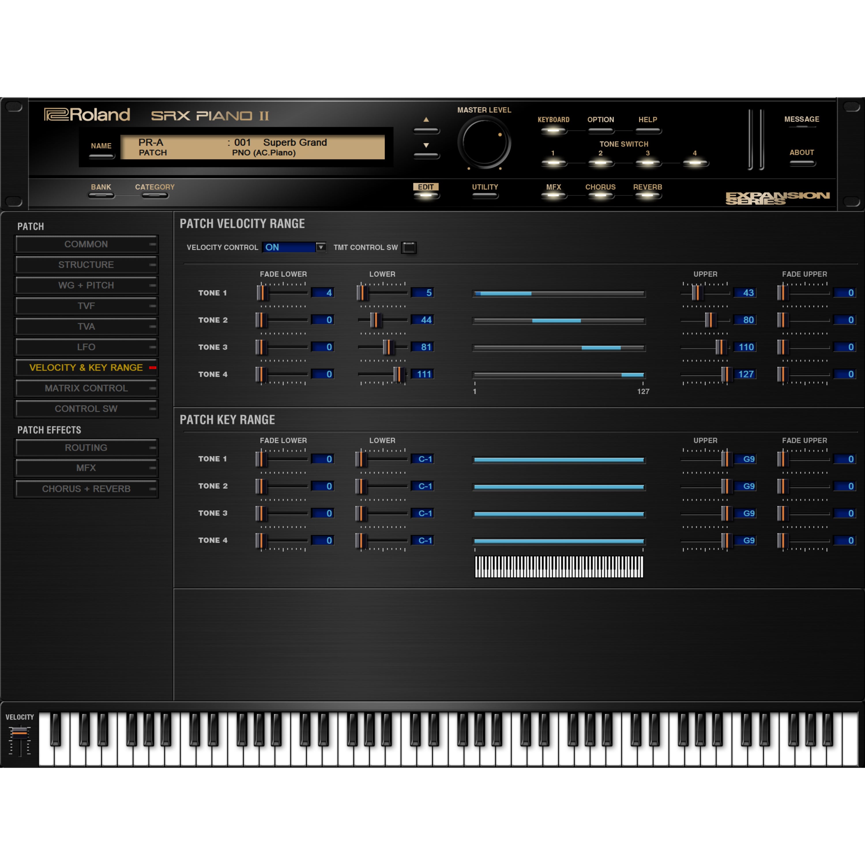 Roland Cloud SRX Piano II (download)
