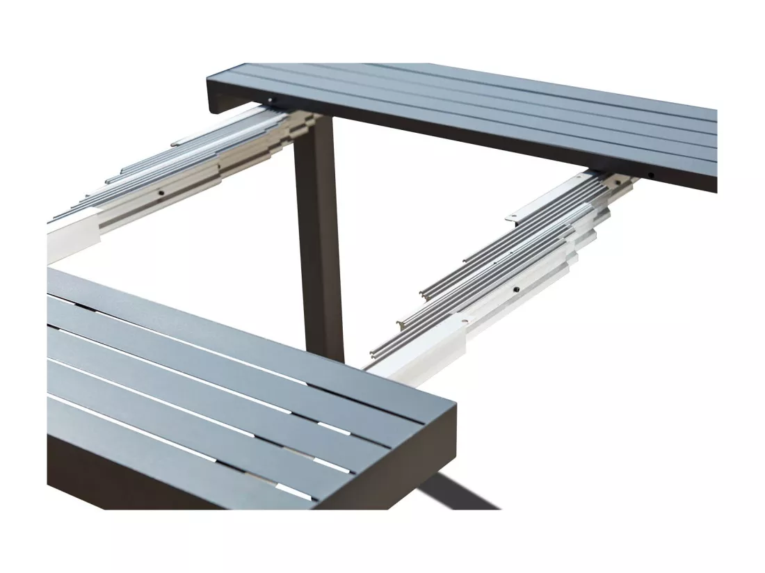 Table de jardin extensible en alu 2 à 12 personnes OLAHO