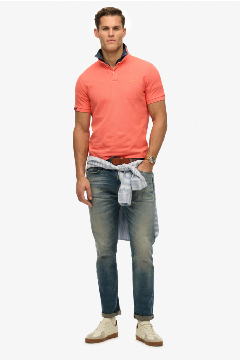 Superdry oranje heren polo