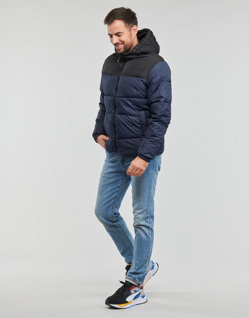 Jack & Jones - JJCHILI PUFFER HOOD - Marine
