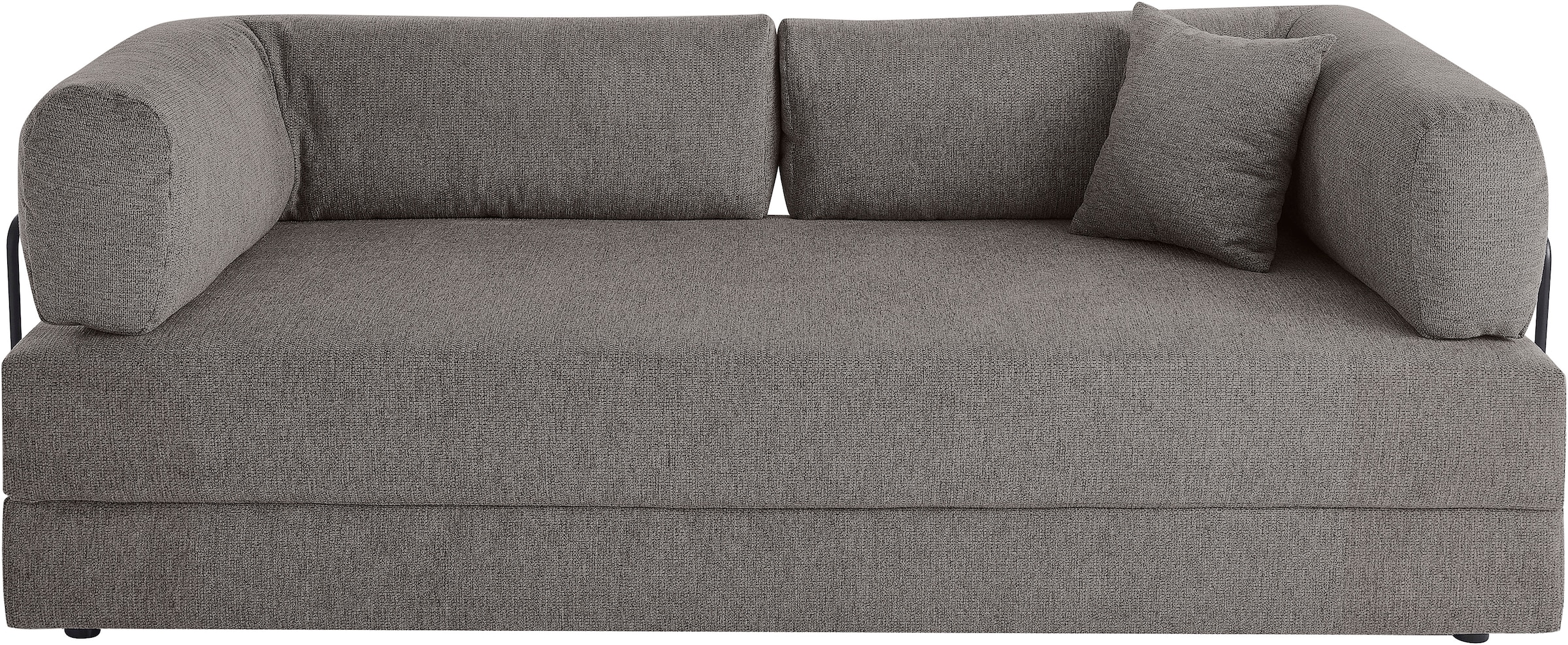 homsy by Ana Johnson Schlafsofa »Folda, Dauerschläfer, Breite 206 cm, Liegefläche 181x198 cm« mit Bett-/Schlaffunktion, inkl. 1x Zierkissen, Tonnentaschenfederkern