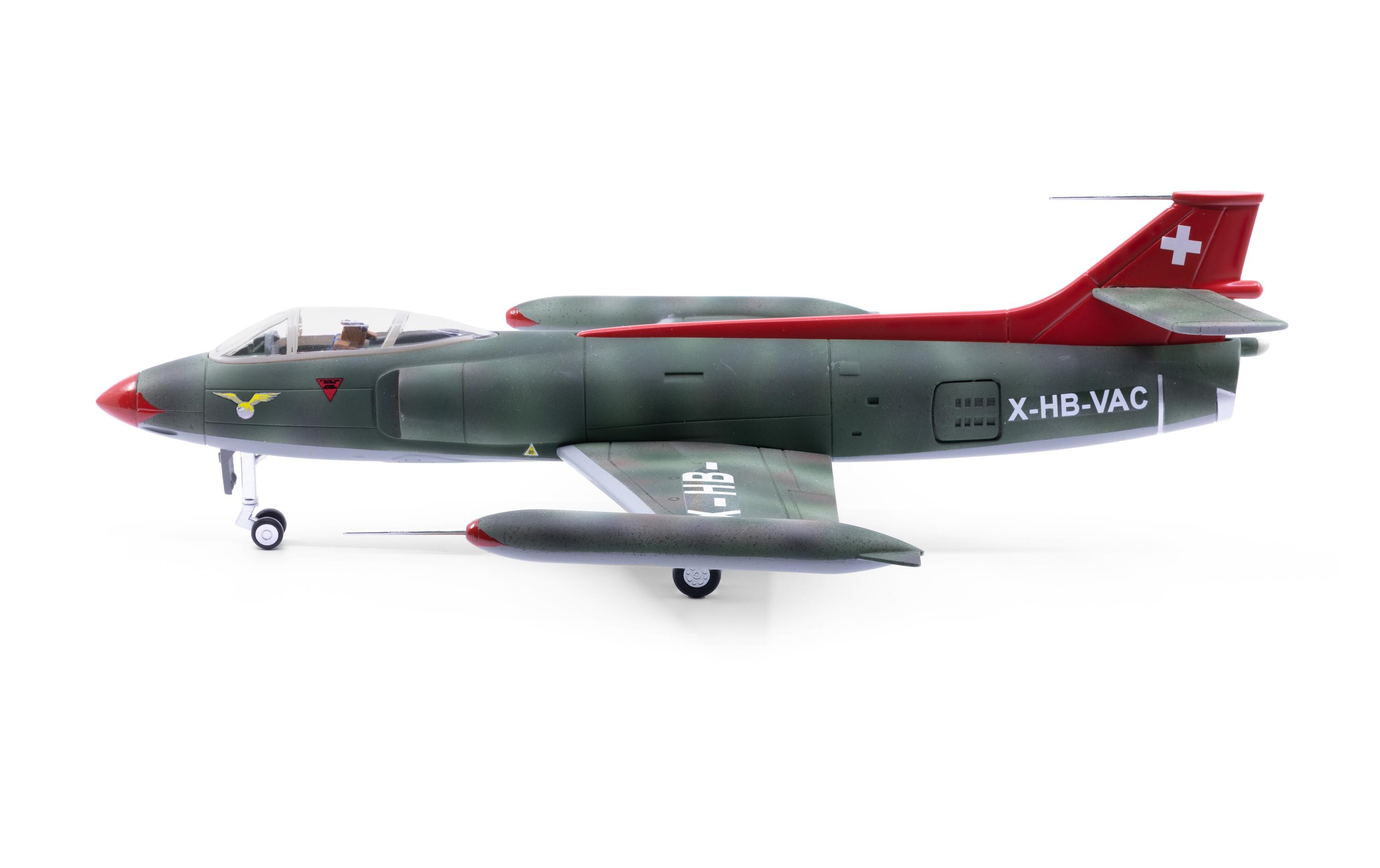 FFA P-16 Jet X-HB-VAC Camo 1:72<br>Sammlermodell des legendären Schweizer Prototypen-Kampfflugzeugs