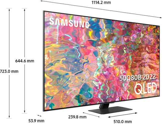 SAMSUNG - TV QLED 4K 125 cm QE50Q80B 2022