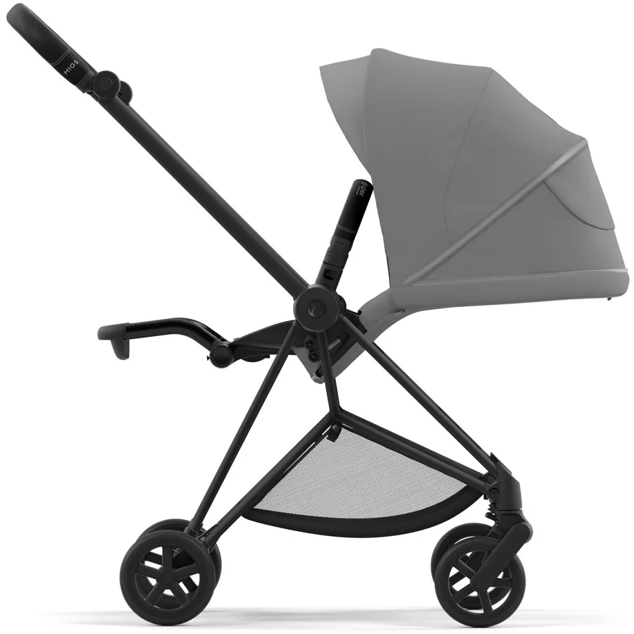 cybex PLATINUM Kombikinderwagen New Mios Matt Black Mirage Grey