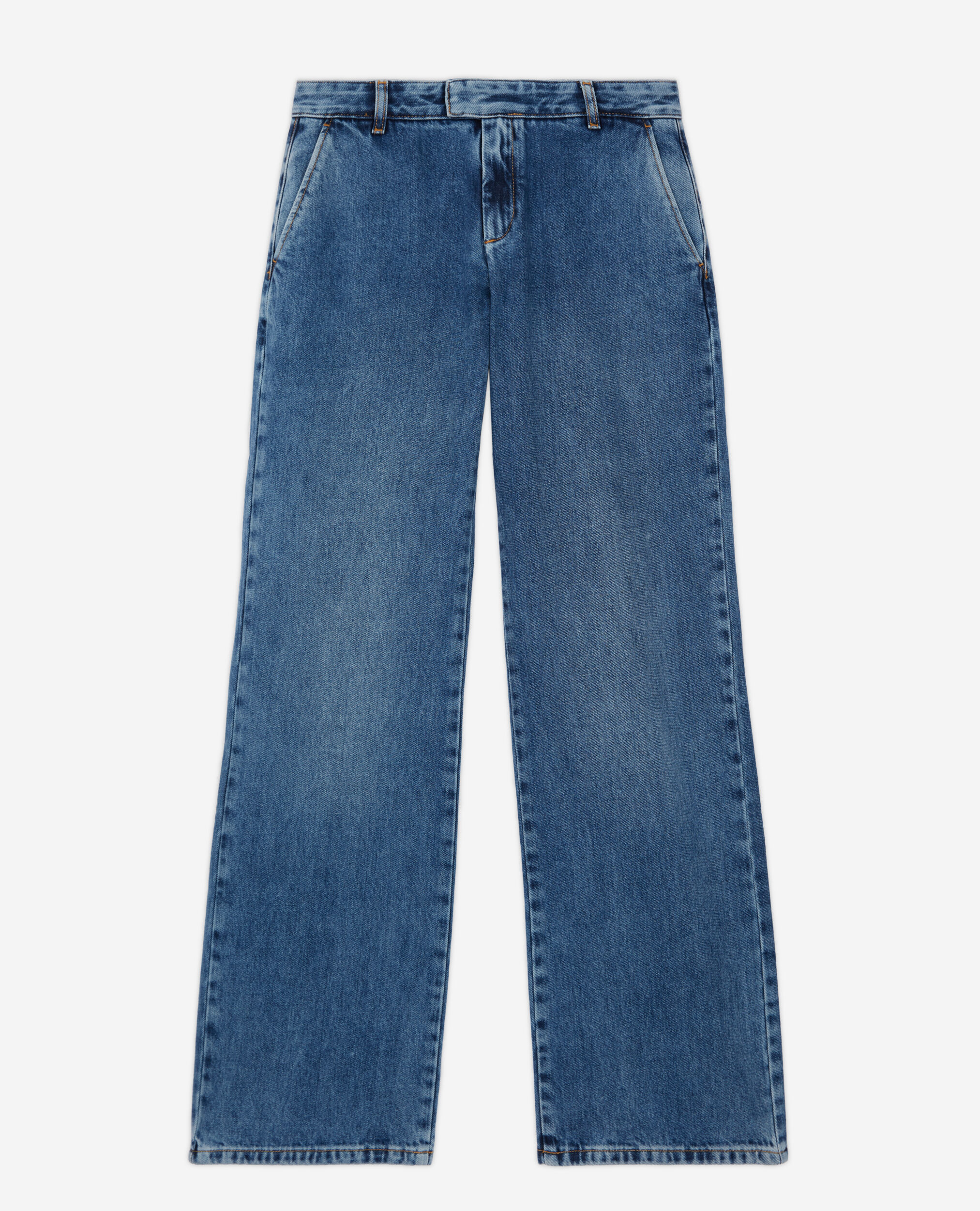 Jean large bleu