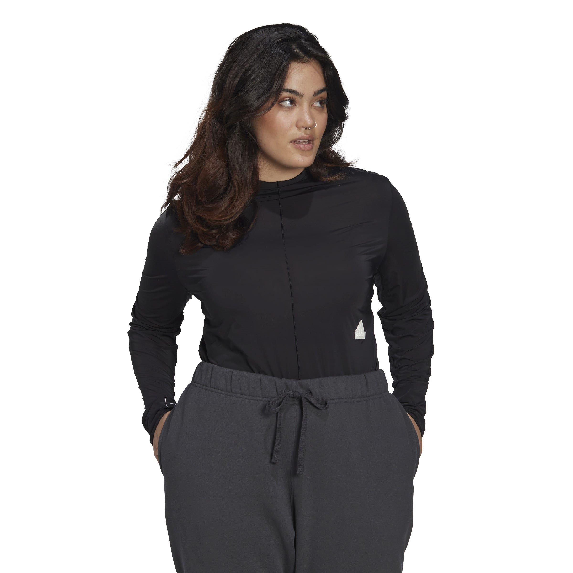 adidas Long Sleeve T Shirt (Plus Size) Womens