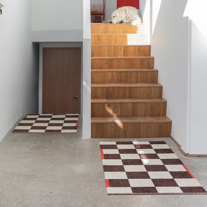 Mette Ditmer - Square Fussmatte, 55 x 80 cm, braun