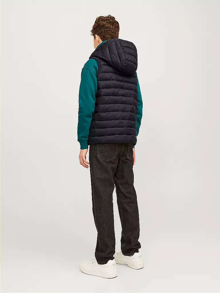 JACK & JONES Jungen Steppgilet JJESPRINT PUFFER schwarz